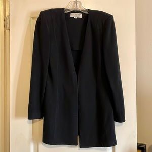 St. John Black Knit Jacket/ Sweater. Size 6.